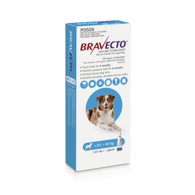 Bravecto Spot On For Dogs Blue | WAGS Mobile Vet